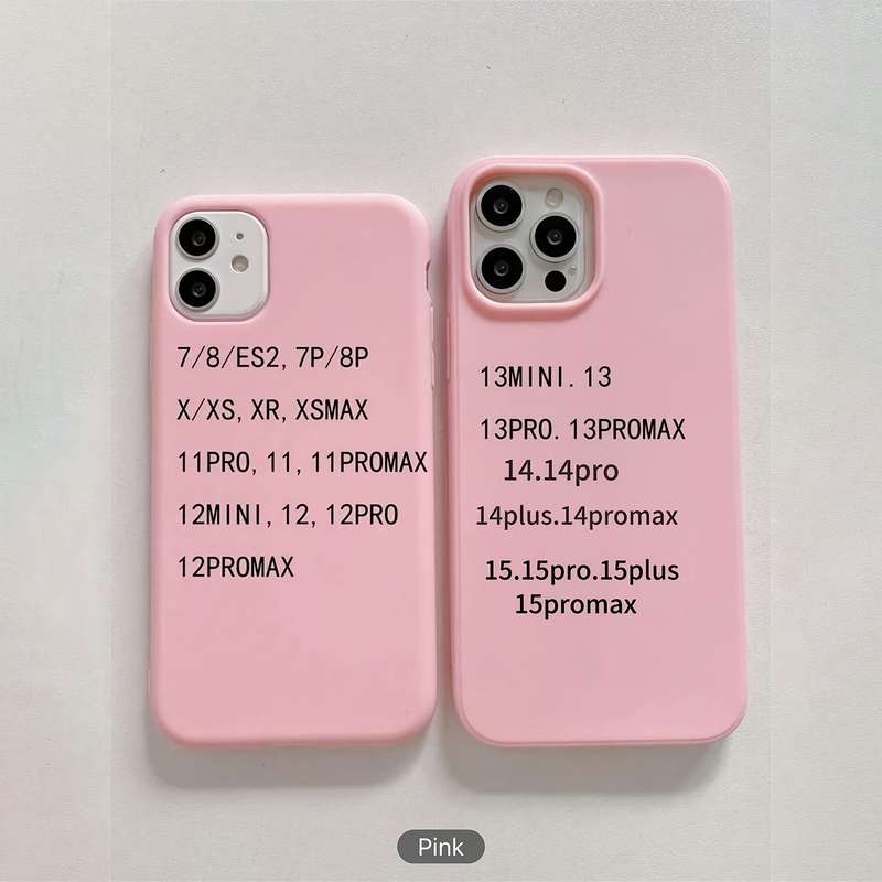 1Pc Pink Red Color For iPhone 16 Phone Case Phone Cover