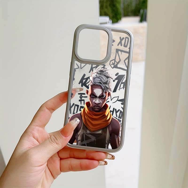 1Pc Mixed Color For iPhone 15 Plus African Hunter Phone Case