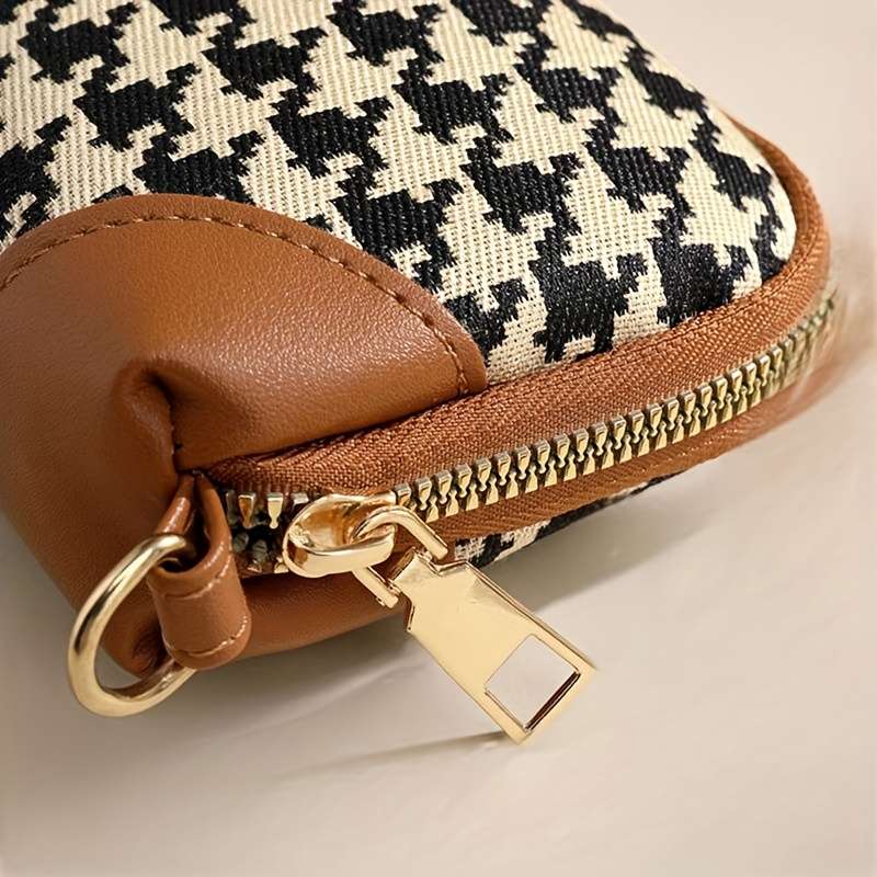 1pc 2025 Trendy Clutch Bag That Can Hold a Phone Long Wallet for Women Card Holder Canvas Coin P