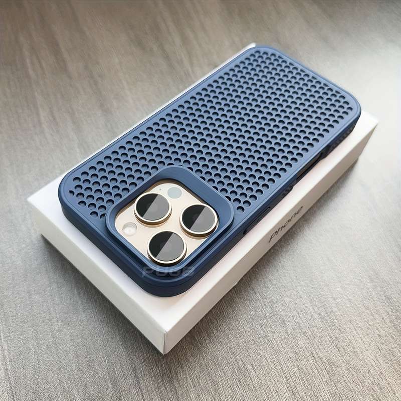 1Pc Grey For iPhone 12 Pro Heat Dissipation Phone Case