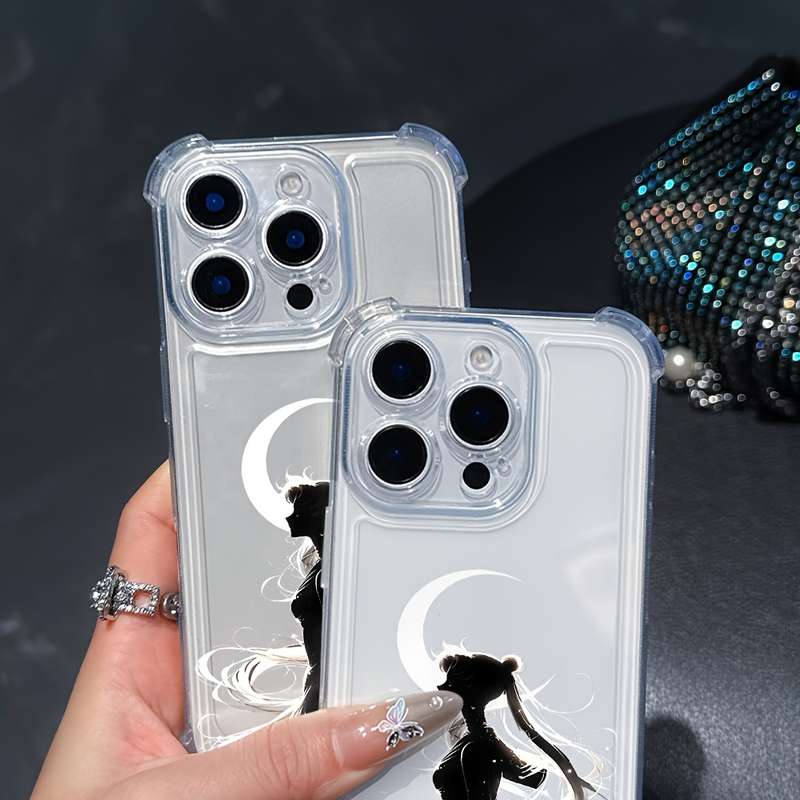 1Pc Mixed Color  For iPhone XS Max Moon Girl Phone Case