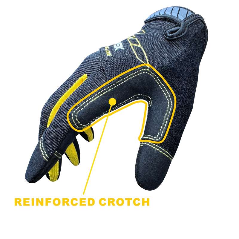 Work Gloves Color Black Yellow Size Xl