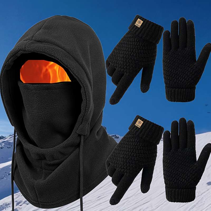 Winter Hat Color 4Pcs Combination Set