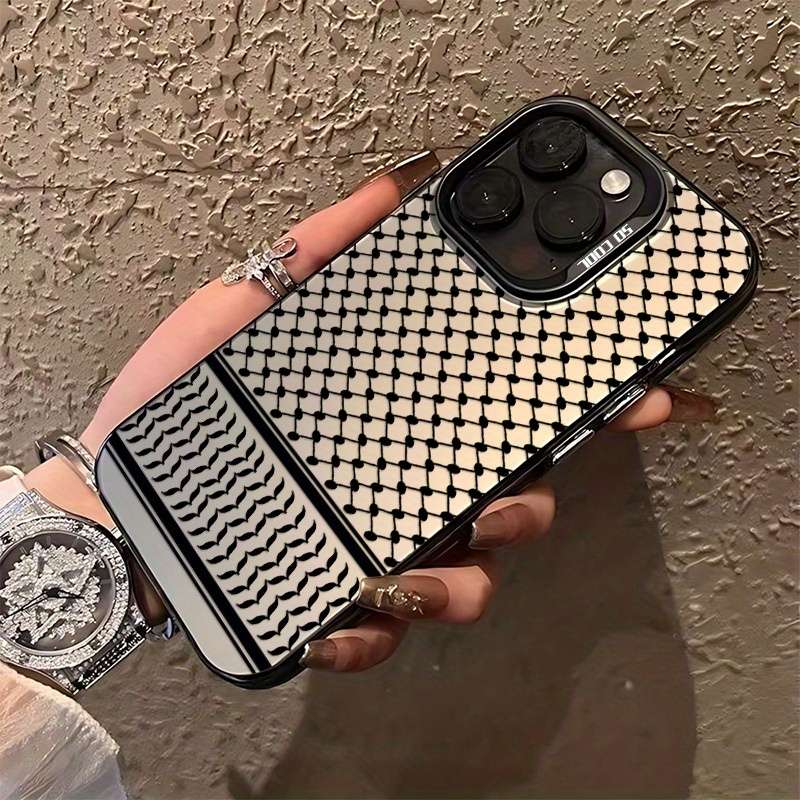 1Pc Mixed Color  For iPhone 12 Mini Arabian Scarf Design Phone Case