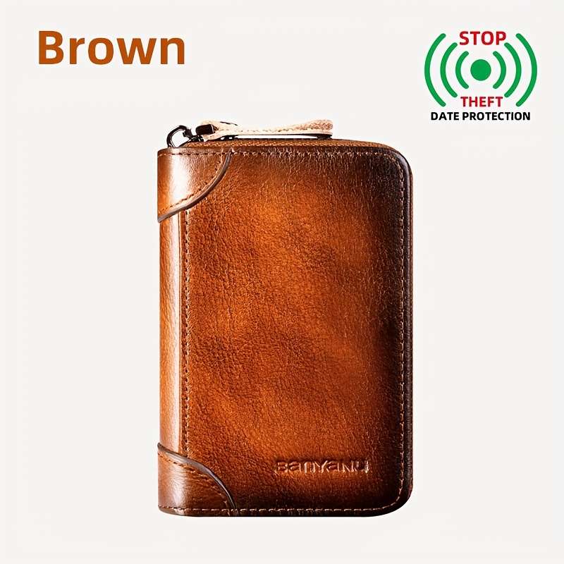 1pc Card bag Men's exquisite high-end leather ultra-thin small card cover Women's large capacity mu
