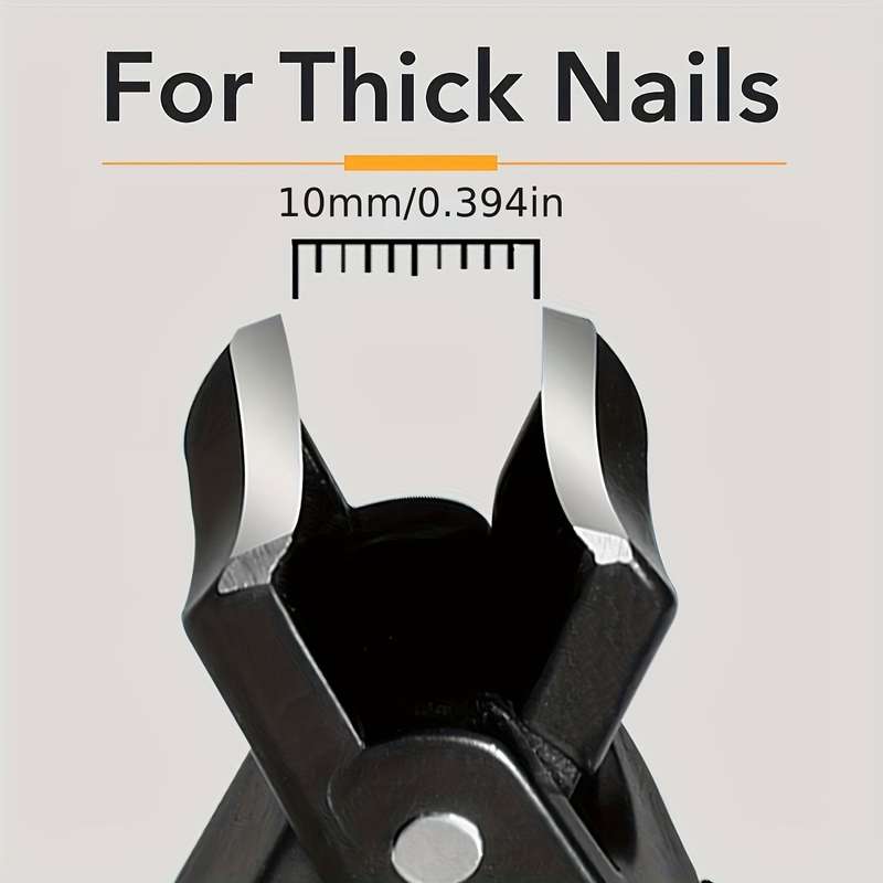 1pc Wide Jaw Heavy-Duty Toenail Clippers for Thick Nails Ingrown Toenails  Tough Fingernails