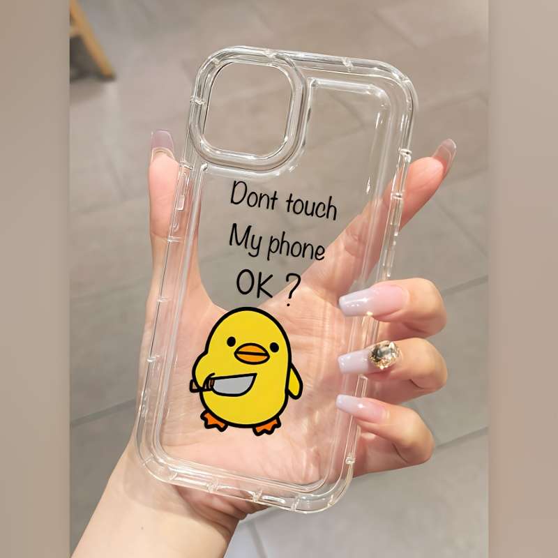 1Pc Transparent For iPhone 11 Phone Case Phone Cover