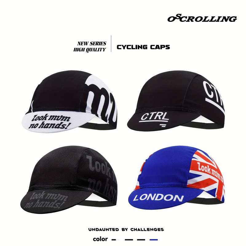1pc Look Mum No Hands! Breathable Cycling Cap Lightweight Sun-Protective Outdoor Riding Hat by