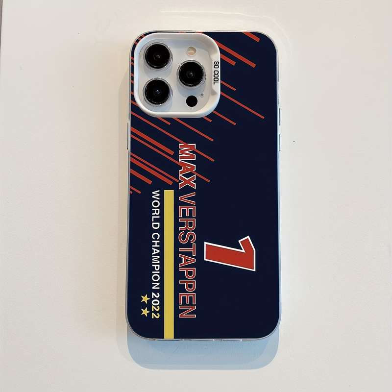 1Pc Mixed Color For iPhone 16 F1 Car Number 1 Design Phone Case