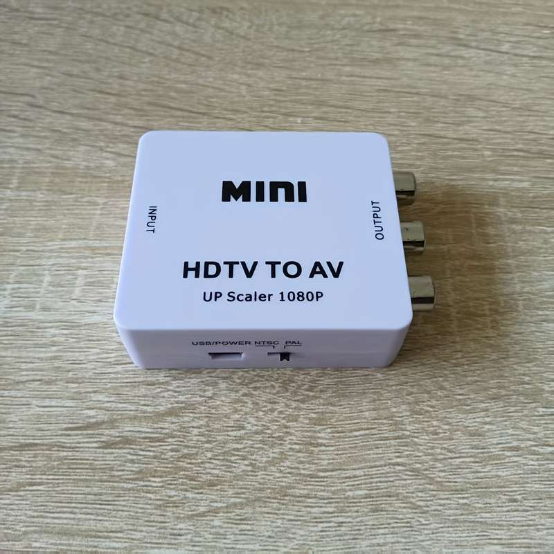 1pc 1080P HDTV to RCA Adapter Plug Play AV Converter with USB Charging Supports PAL NTSC f