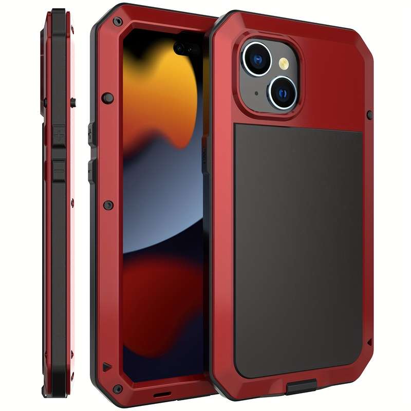 1Pc Red For iPhone 16 Plus Phone Case Phone Cover
