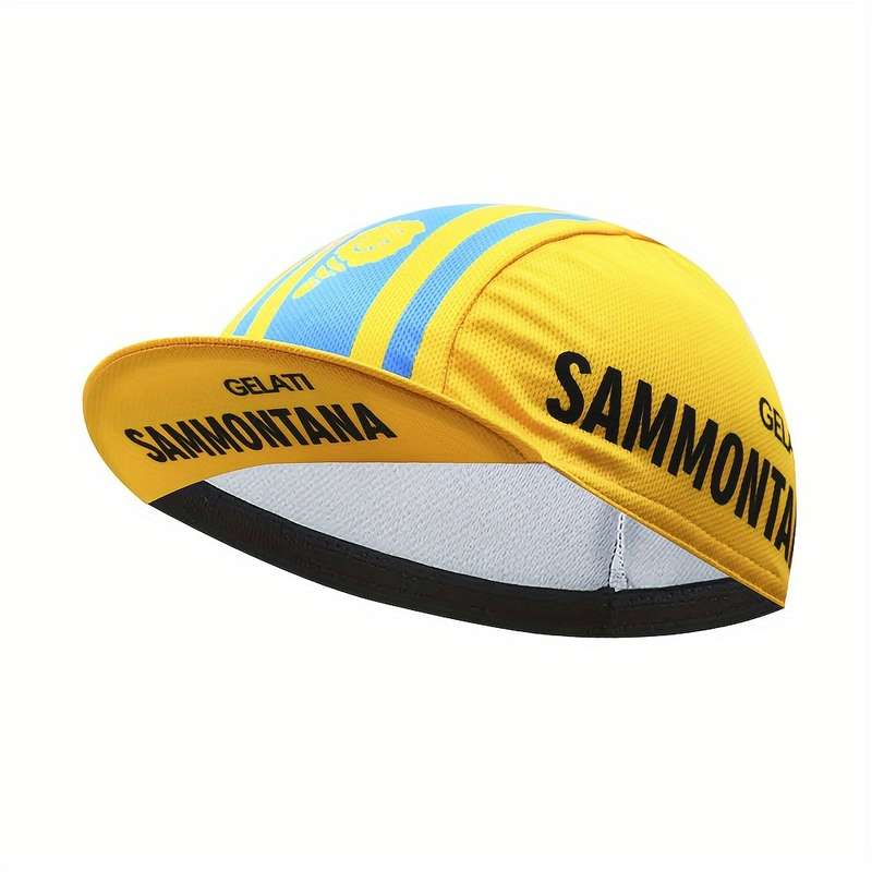 1pc Retro Breathable Cycling Cap For Men Quick-Drying Mesh Bike Hat With Polyester Fiber Unisex