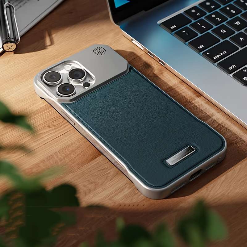 1Pc Blue For iPhone 12 Mini Invisible Magnetic Charging Ring Phone Case