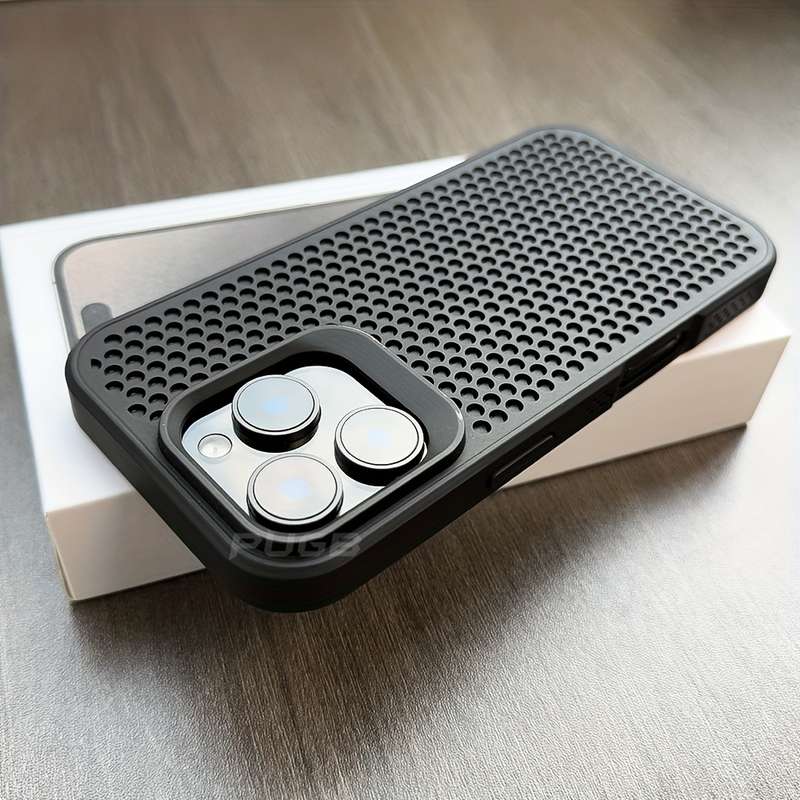 1Pc Grey For iPhone 12 Pro Heat Dissipation Phone Case