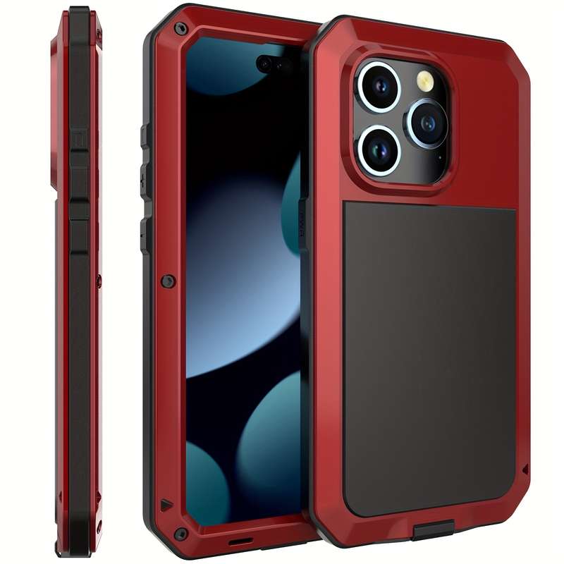 1Pc Red For iPhone 16 Pro Phone Case Phone Cover