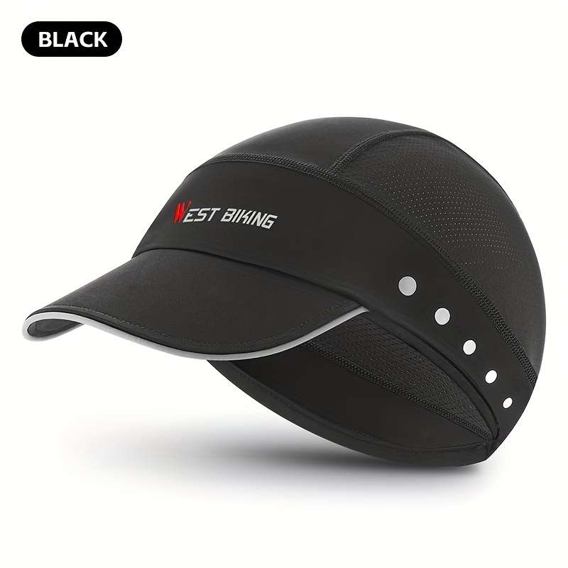 1pc WEST BIKING Unisex Summer Ice Silk Hat Breathable Sun Protection Cycling Cap Hand Washabl