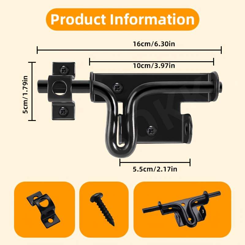 Lock Color Black Quantity 1Pc