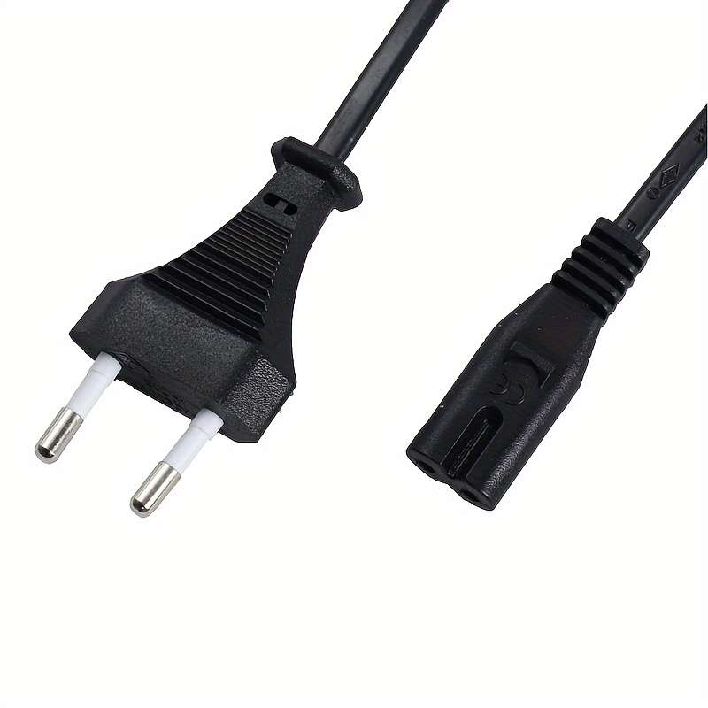 1pc 2.2m 8K Cable Mcbazel Power Cord with EU Plug C7 Dual Pole for PS5 PS4 PS3 Xbox Series B