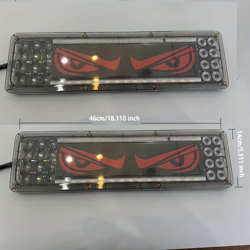2pcs Car Rear Lights LED Lights for Car Auto Parts Automobile Assembly Lion Dance Ey