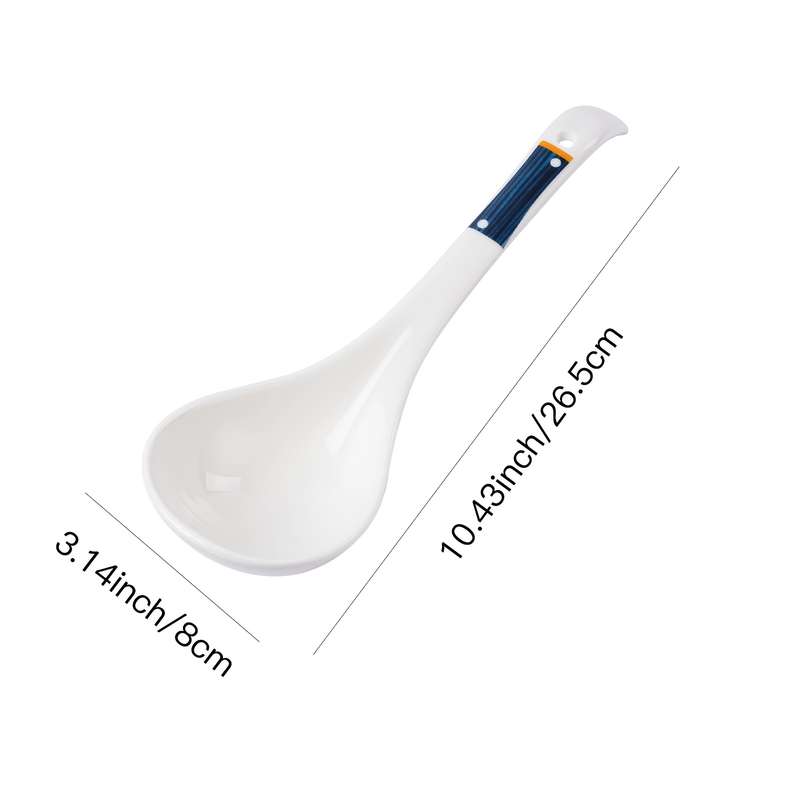 1pc Soup Spoon Rice Spoon Japanese Extra Large Ceramic Spoon Durable and Stylish Kitchen Tabl