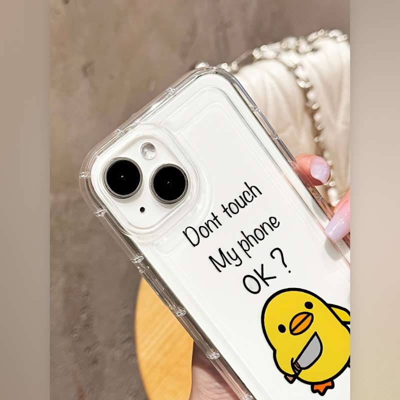 1Pc Transparent For iPhone 11 Phone Case Phone Cover