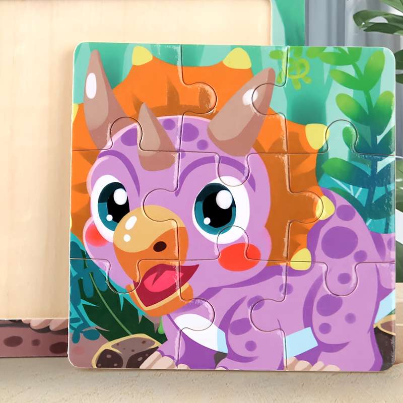1pc Wooden Puzzles for Kids Detailed Illustrations Educational STEM Learning Toys fo