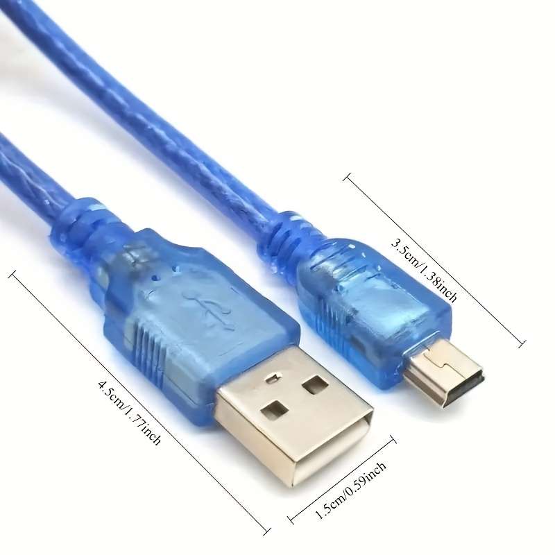 1pc Durable Blue USB Printer Cable 1.5m Length Type B Male to A Male Compatible with Canon Ep