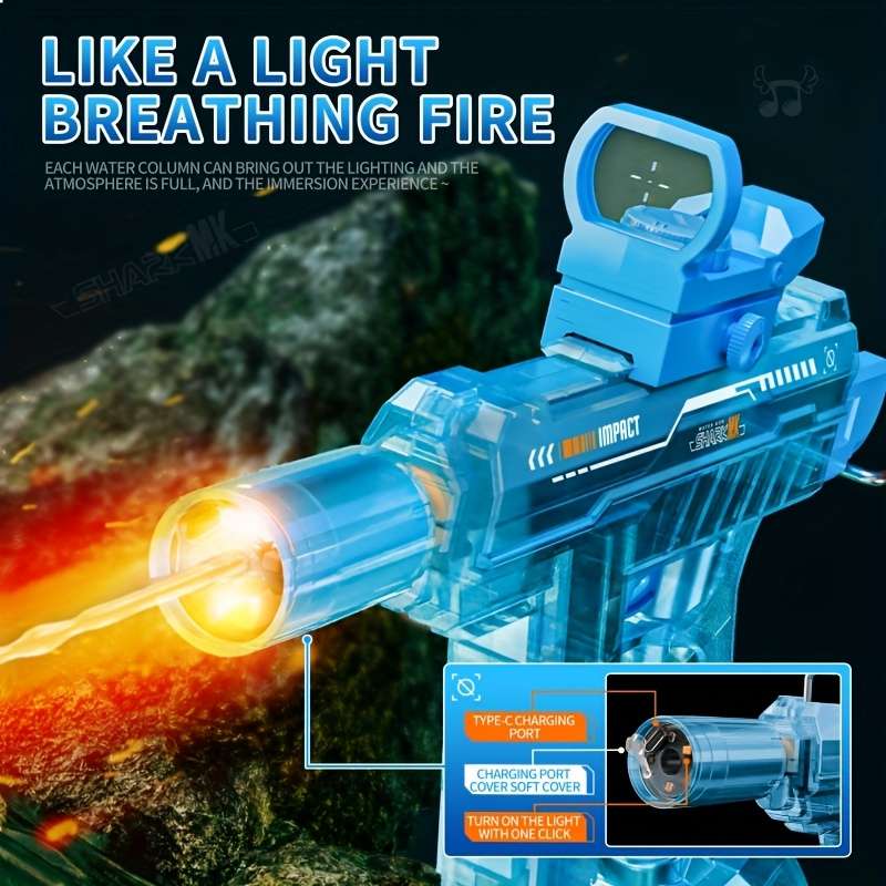 Toy Guns Items Blue Electric Water Gun
