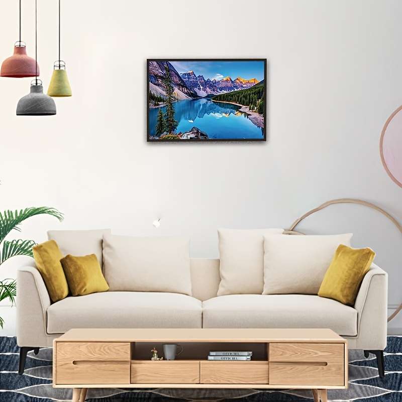 1000pcs Menglian Lake Jigsaw Puzzle 70x50cm Cardboard Rectangle White for Adult Le
