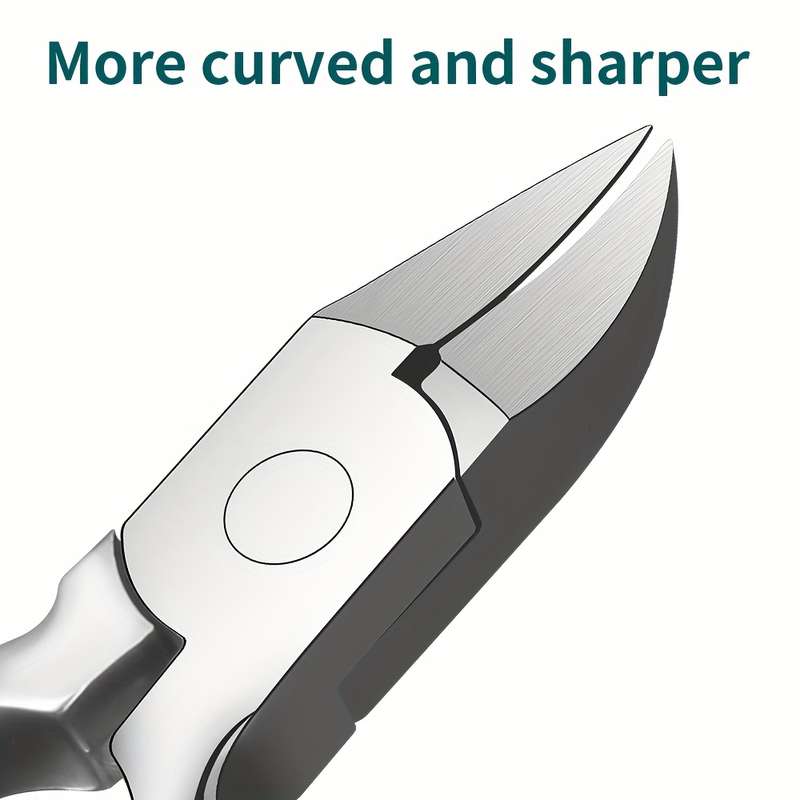 1pc Professional Thick Nail Clipper Set for Seniors Stainless Steel Odorless Toenail Care Ki