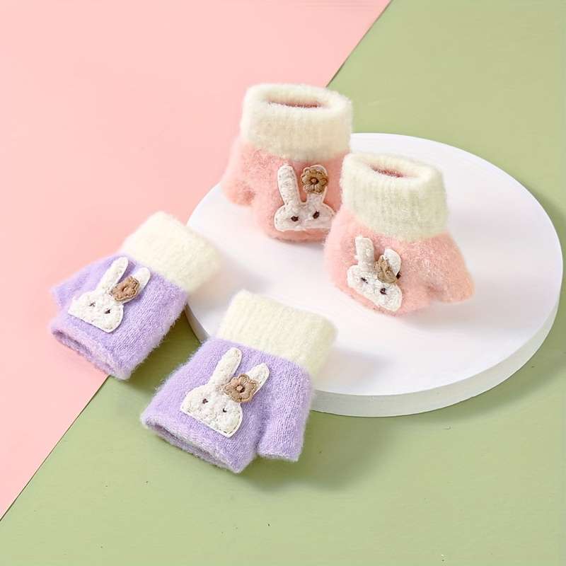 Winter Gloves Color Pink