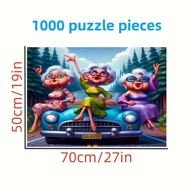 1000 Piece Paper Jigsaw Puzzle For Adults DIY Wall Art 19.7in x 2