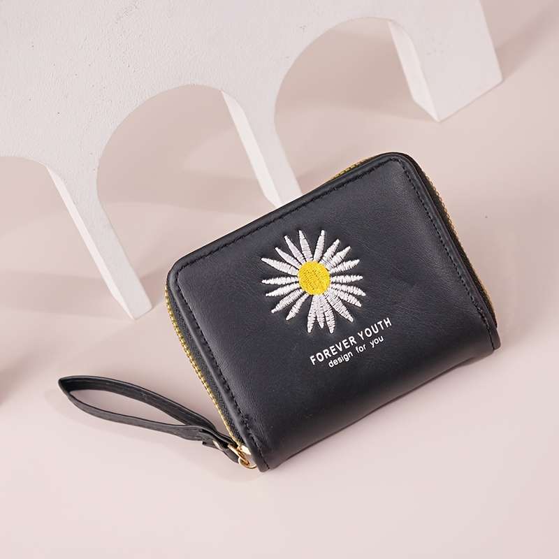 1pc Women's Coin Wallet 2025 New Embossed Large Capacity Bank Card ID Card Holder Fashionable Multi