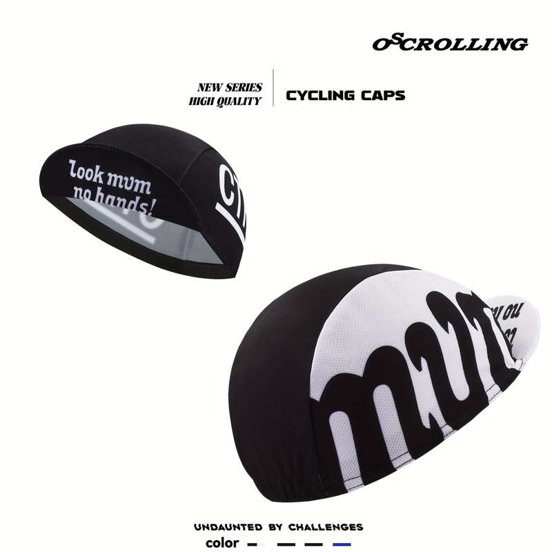 1pc Look Mum No Hands! Breathable Cycling Cap Lightweight Sun-Protective Outdoor Riding Hat by