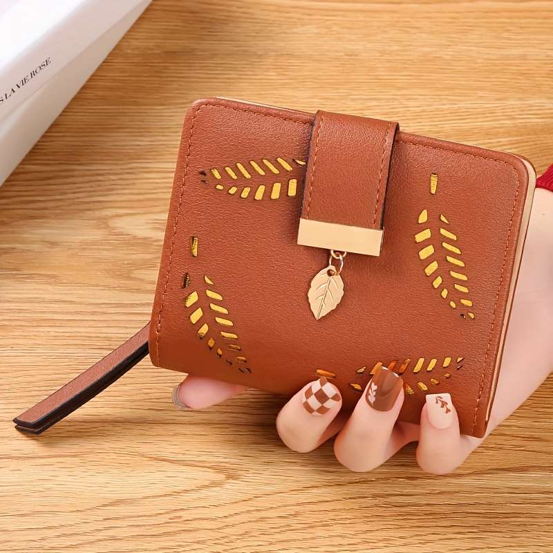 1pc Chic Women's Coin PurseWaterproof Durable PU with Multiple Card Slots Zippered Compartmen