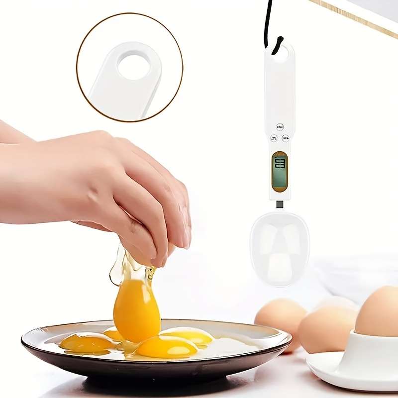 1pc AccuMeasure Digital Kitchen Scale Spoon Plastic LCD Display 0.1g-500g Precision Battery