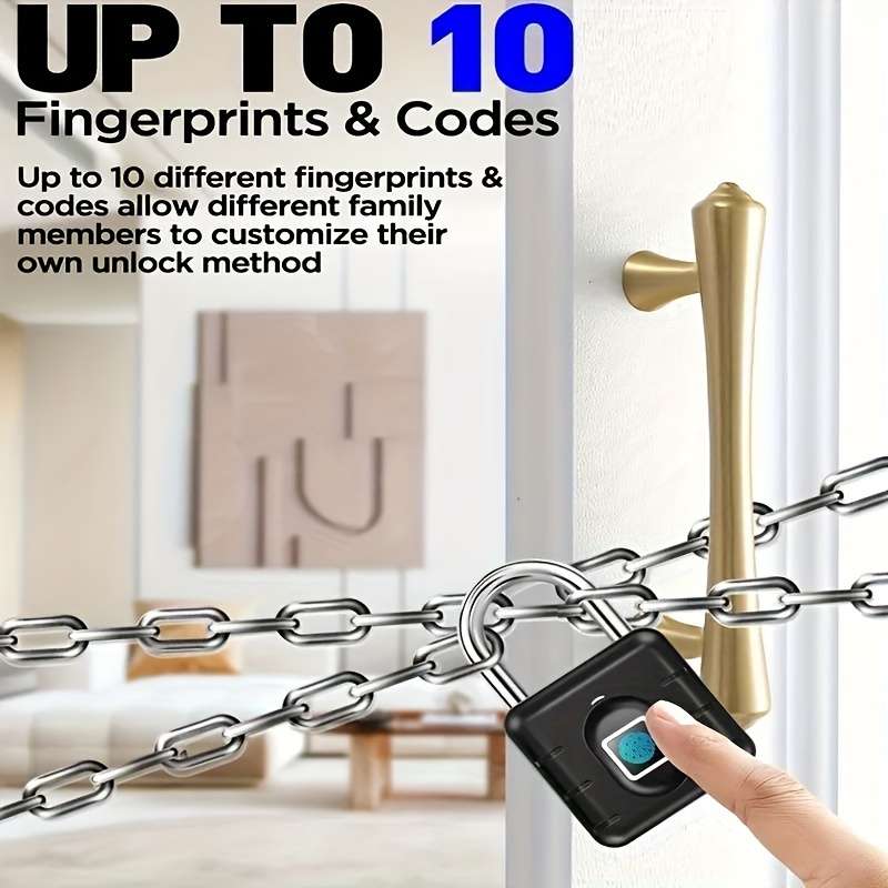 Lock Style Fingerprint Version Padlock