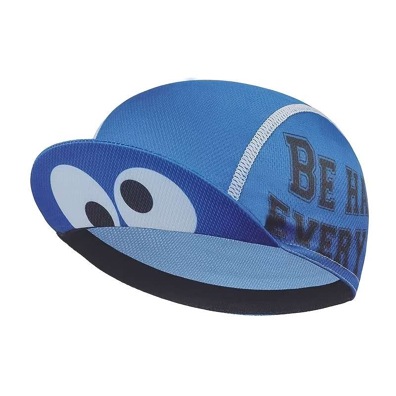 1pc Breathable Coffee-Themed Cycling Cap Ultra-Lightweight Quick-Dry Elastic Fit for Men Wome
