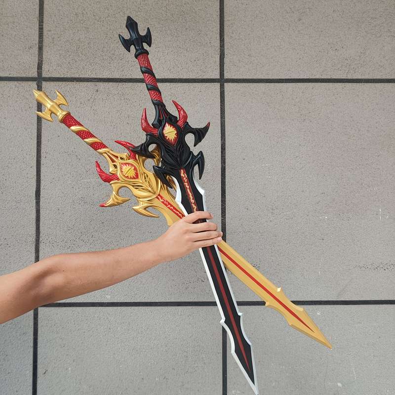 Toy Weapons Color Golden Material Monocular Sword