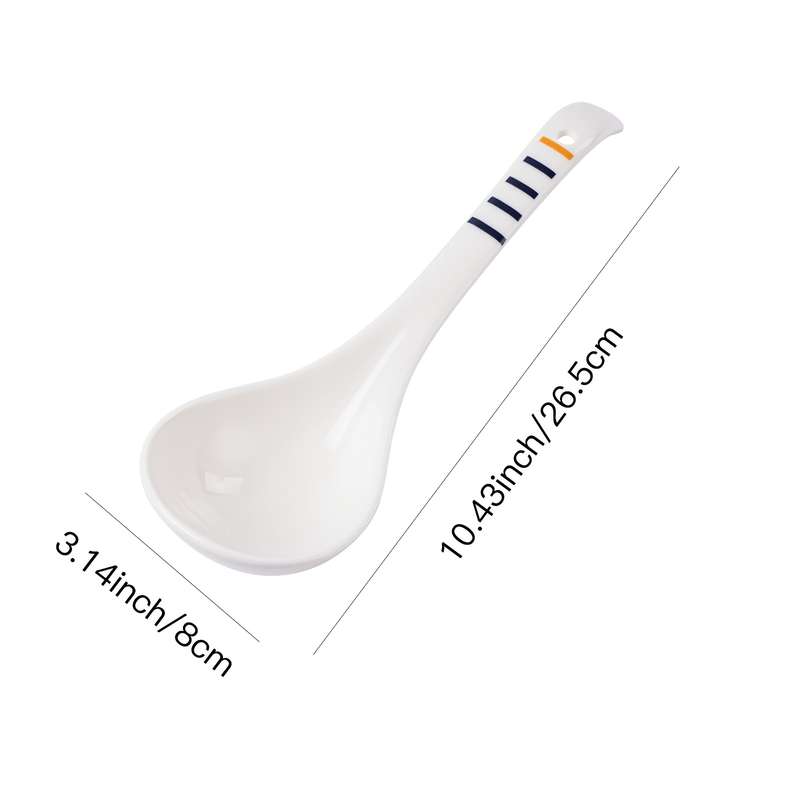1pc Soup Spoon Rice Spoon Japanese Extra Large Ceramic Spoon Durable and Stylish Kitchen Tabl