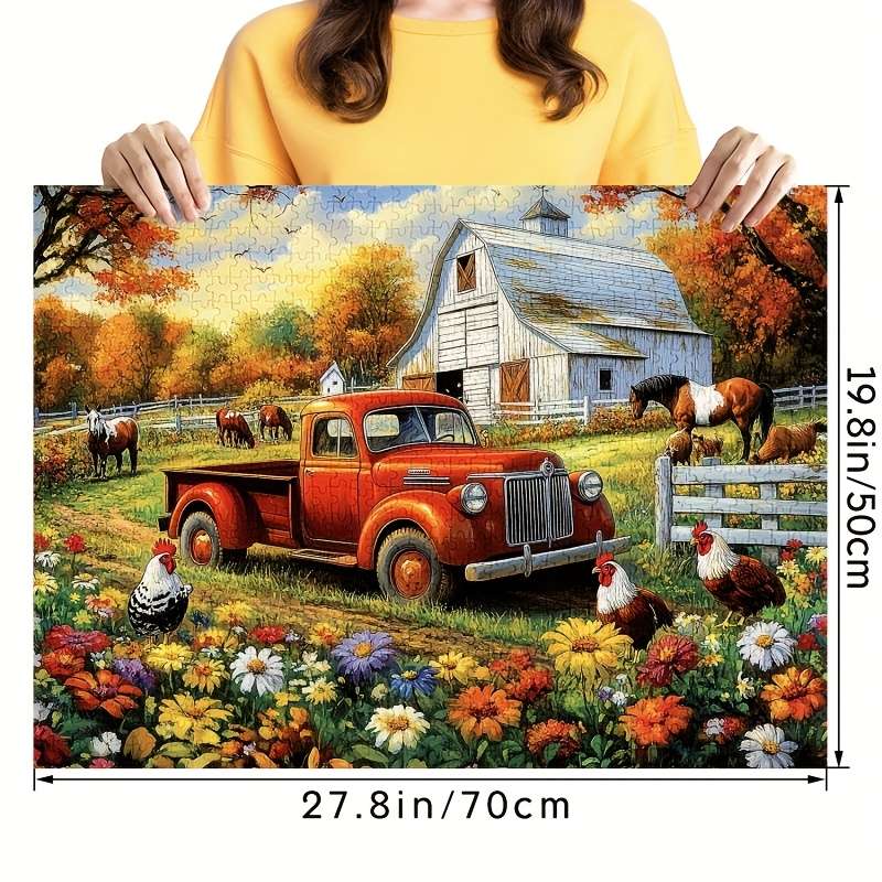 1000pcs Jigsaw Puzzle Large Colorful Paper Puzzle for Adults Family Fun DIY Ho