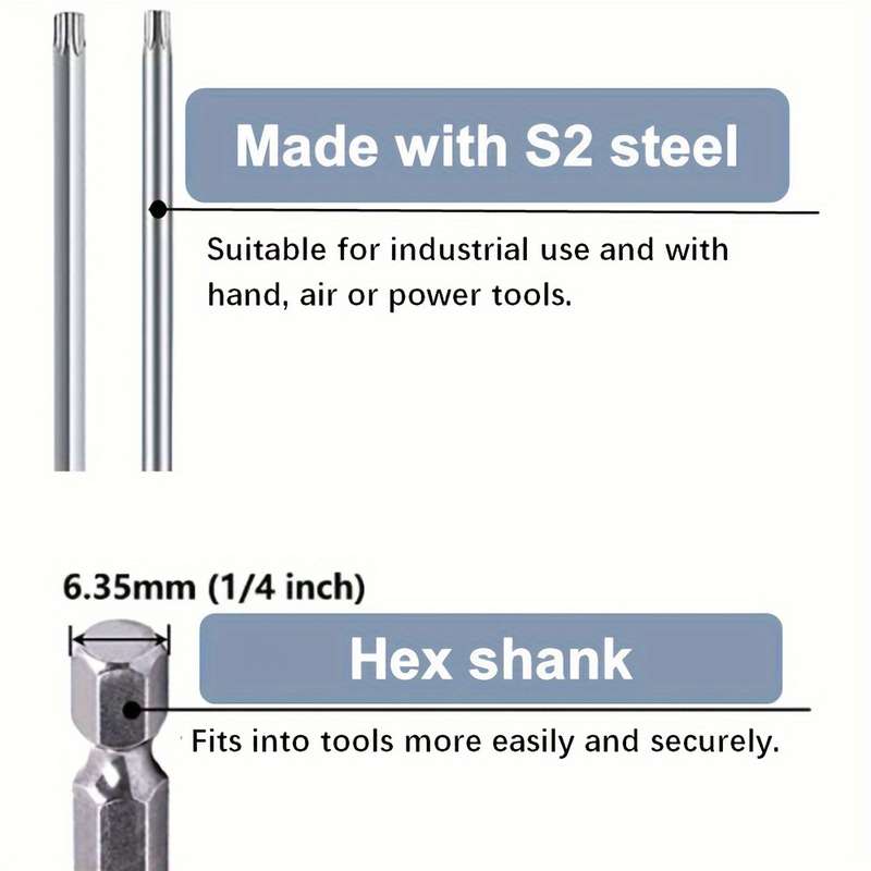 Screwdriver Bit Tool Set Size 100Mm 11Pcs Set