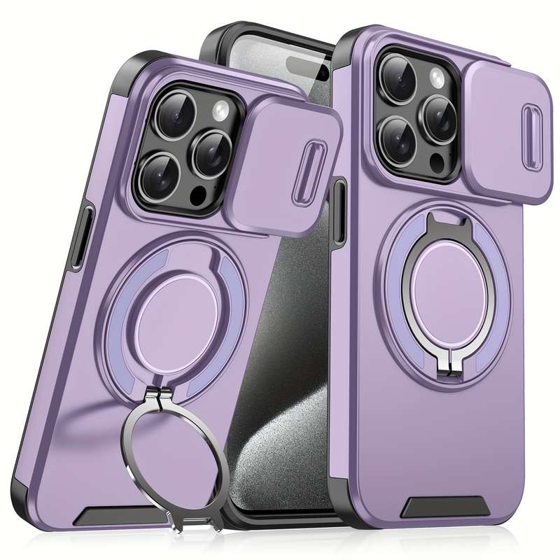 1Pc Purple For iPhone 15 Phone Case Phone Cover