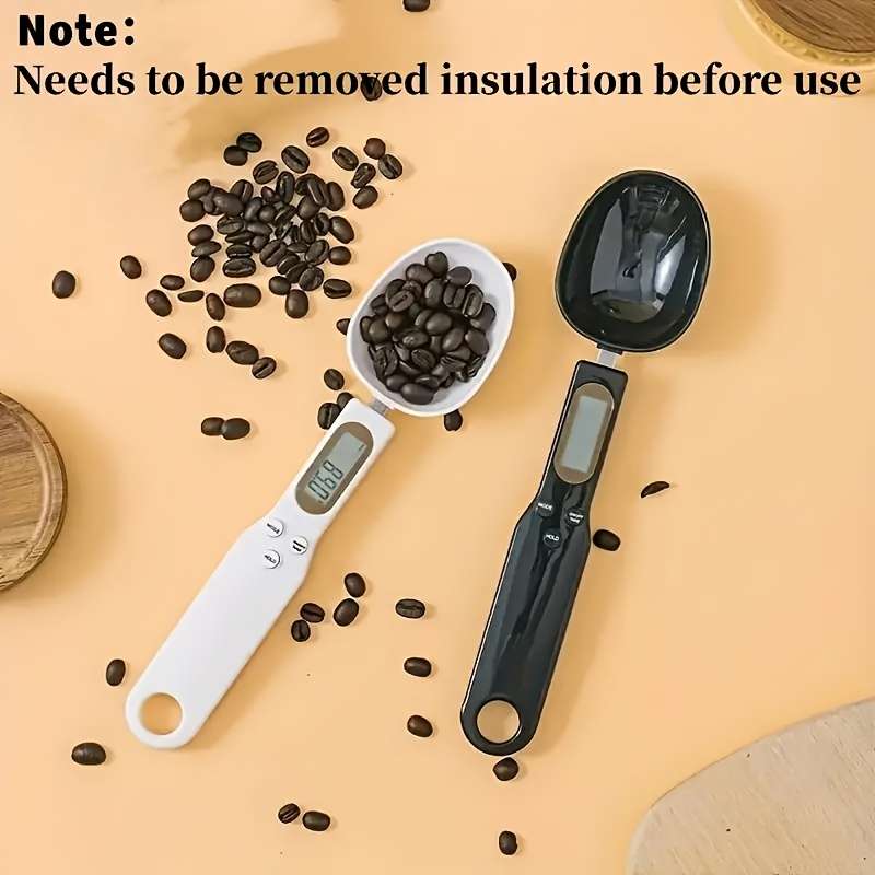 1pc AccuMeasure Digital Kitchen Scale Spoon Plastic LCD Display 0.1g-500g Precision Battery