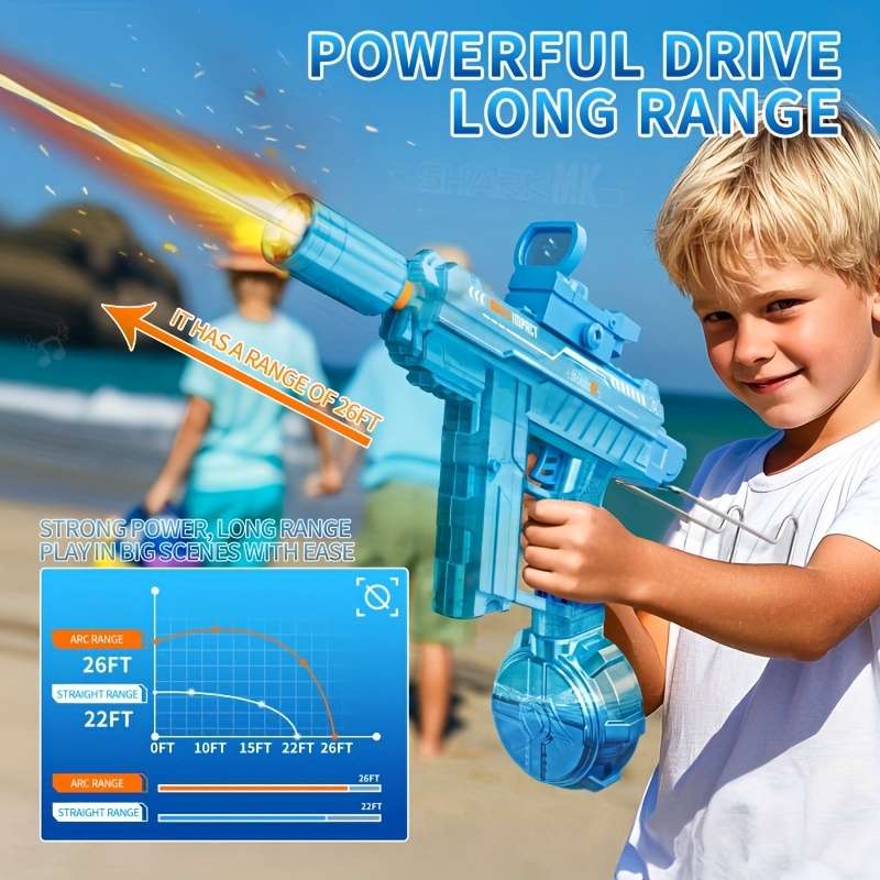 Toy Guns Items Blue Electric Water Gun