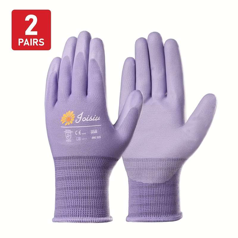 2 Pairs Pink Multi Purpose Work Gloves