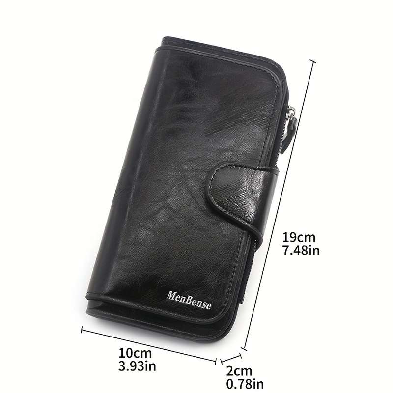 1pc A Large Capacity Multifunctional Women'S Wallet with Multiple Card Slots a Long Three-Fold Des