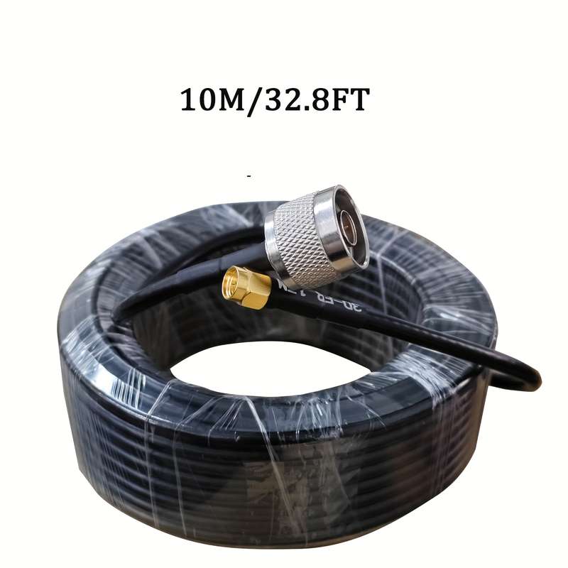 1pc 10m RG58 Coaxial Cable 15m 49.2ft SMA Male to N Male Connector Ultra Flexible Low Loss C