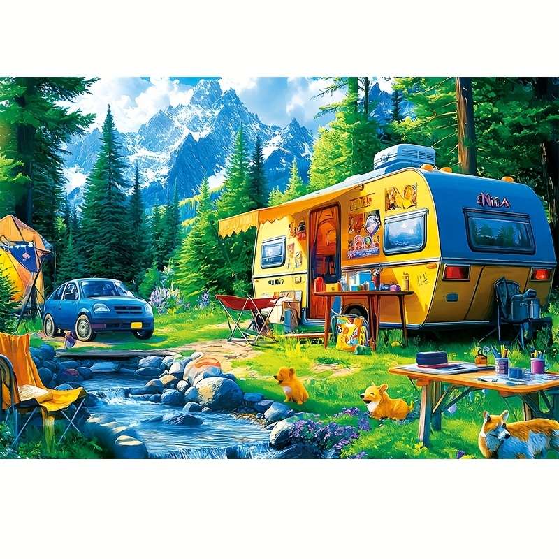1000 Pieces 38x26cm Mini Holiday Scene Jigsaw Puzzle