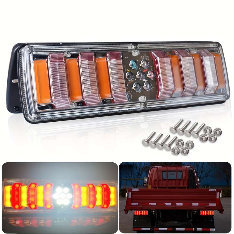 2pcs Multi Purpose LED Car Bulb High Bright Truck Tail Lights Truck Trailer RV Rear B